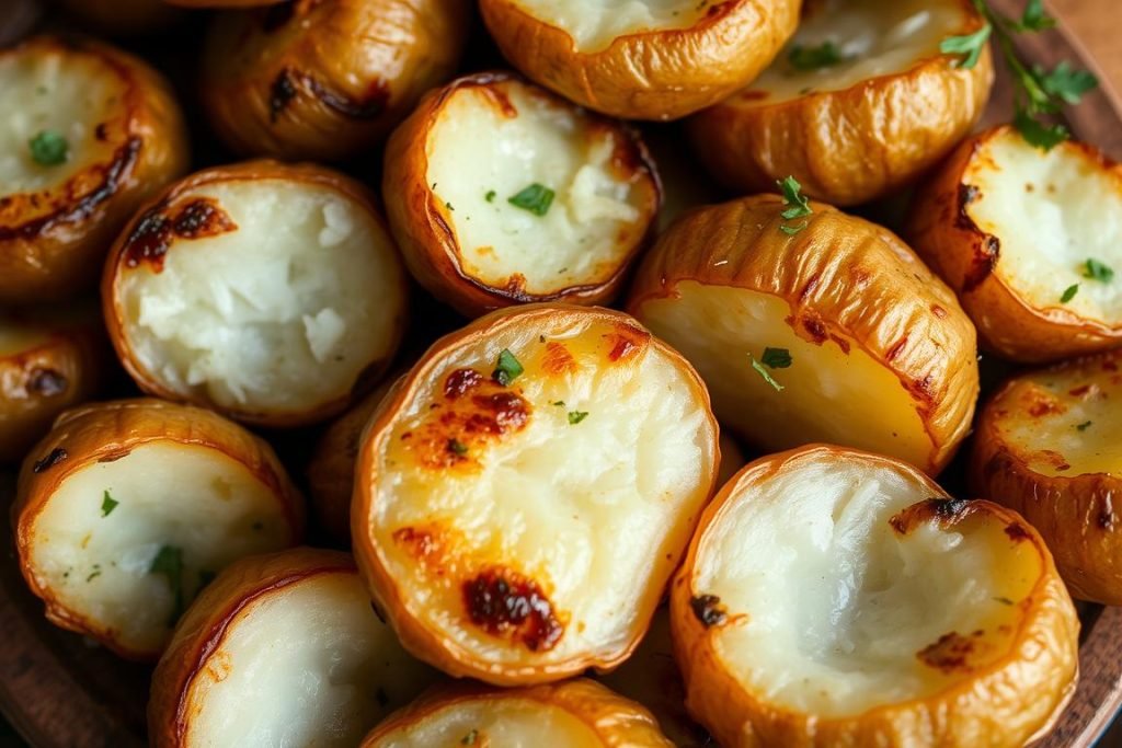 Achieving crispy skin on potatoes