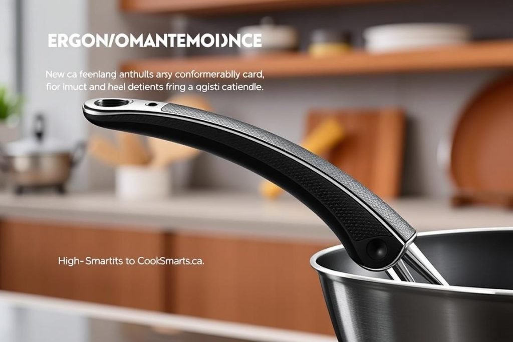 Ergonomic sauté pan handle design