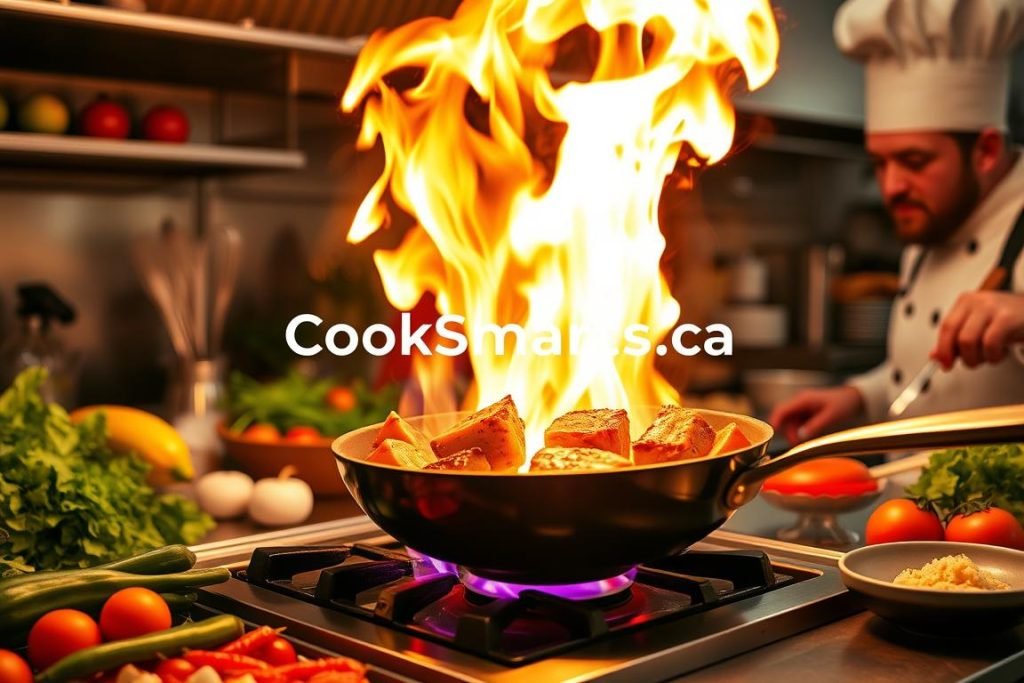 Flambéing Technique