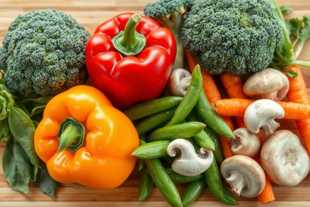 Fresh vegetables for stir-fry