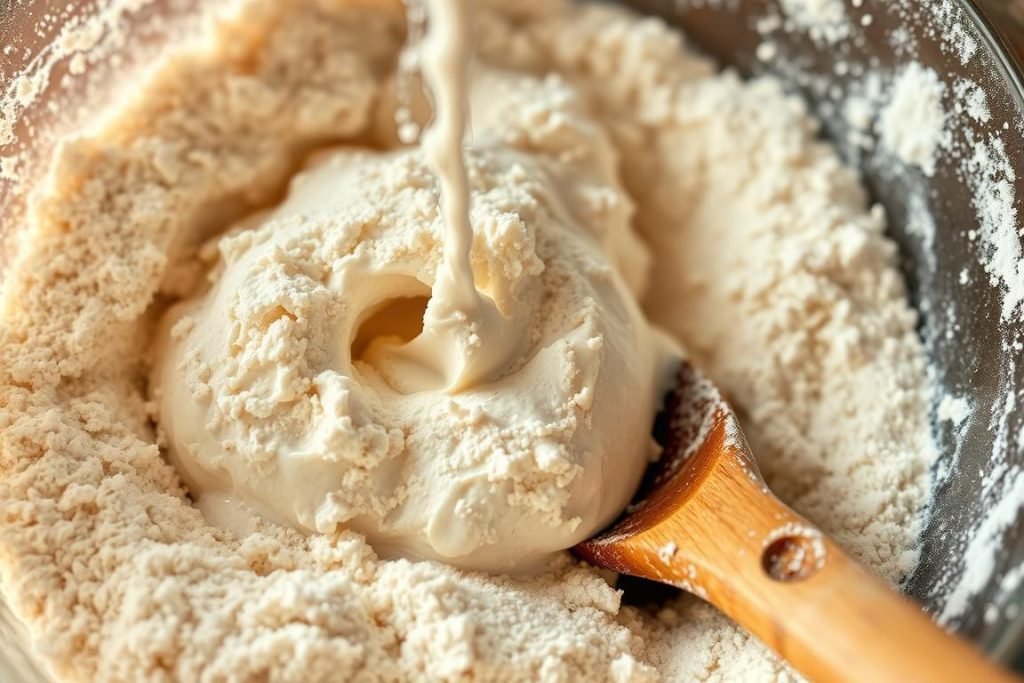 Gluten formation in baking
