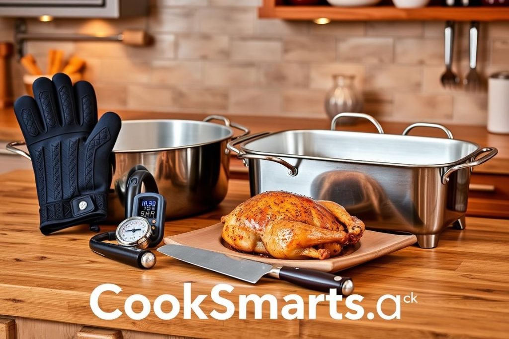 High-quality utensils for roast management