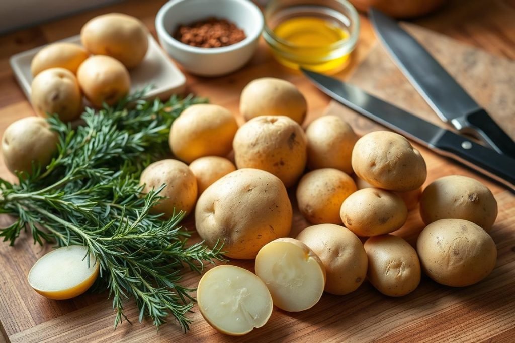 Preparing Potatoes for Roasting