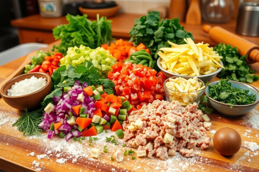 Prepping Ingredients for Flavorful Fillings