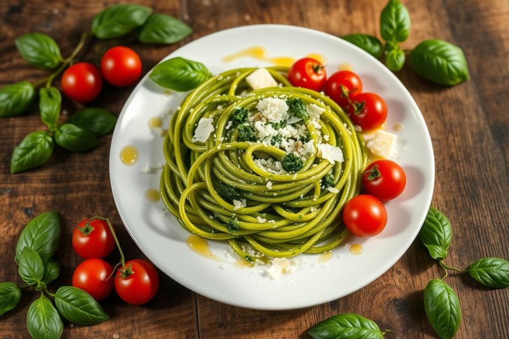 Simple Pesto Pasta Dish