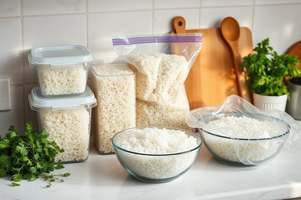 Storing rice tips for leftovers