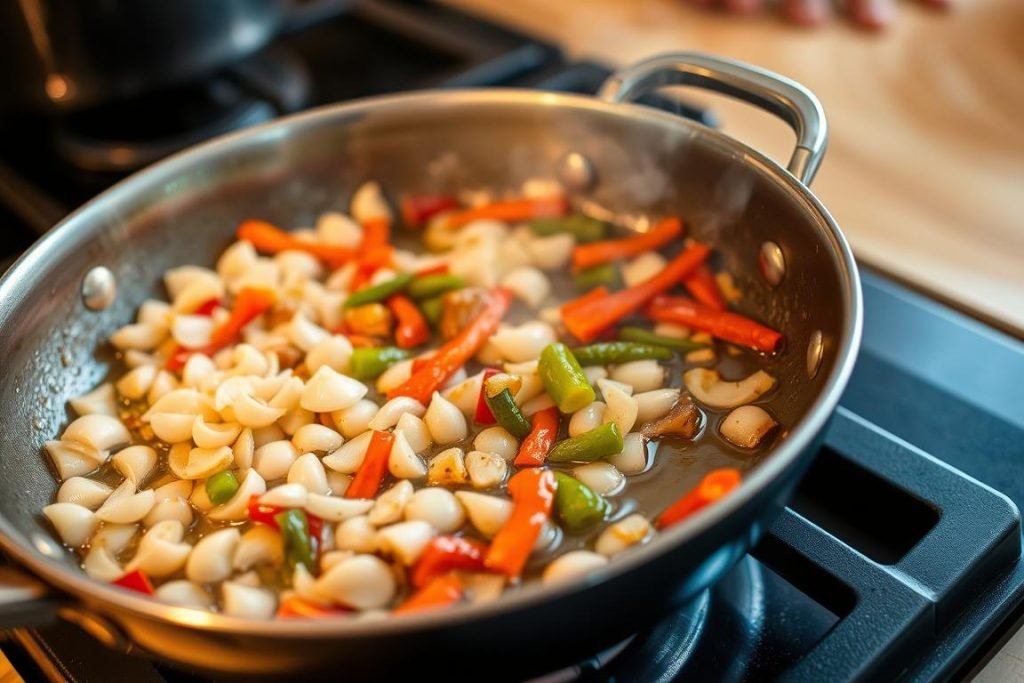 aromatics sautéing