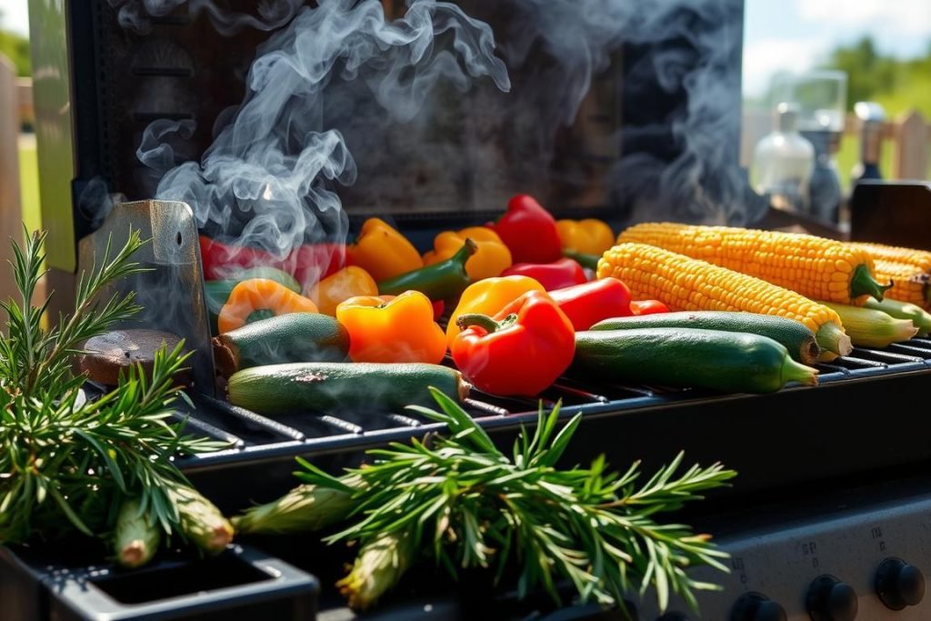 grilling vegetables