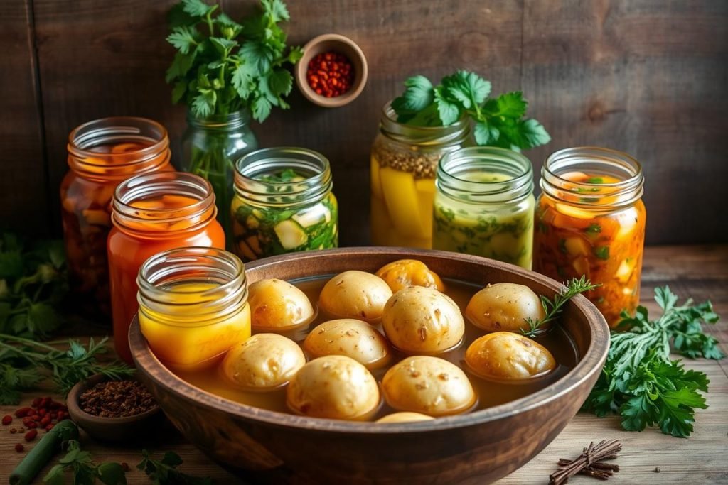 potato marinades and soaking process