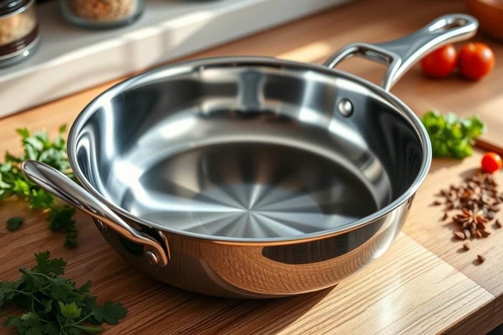 stainless steel sauté pan