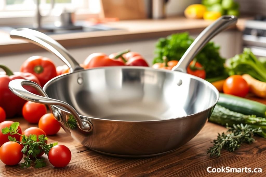 stainless steel sauté pan