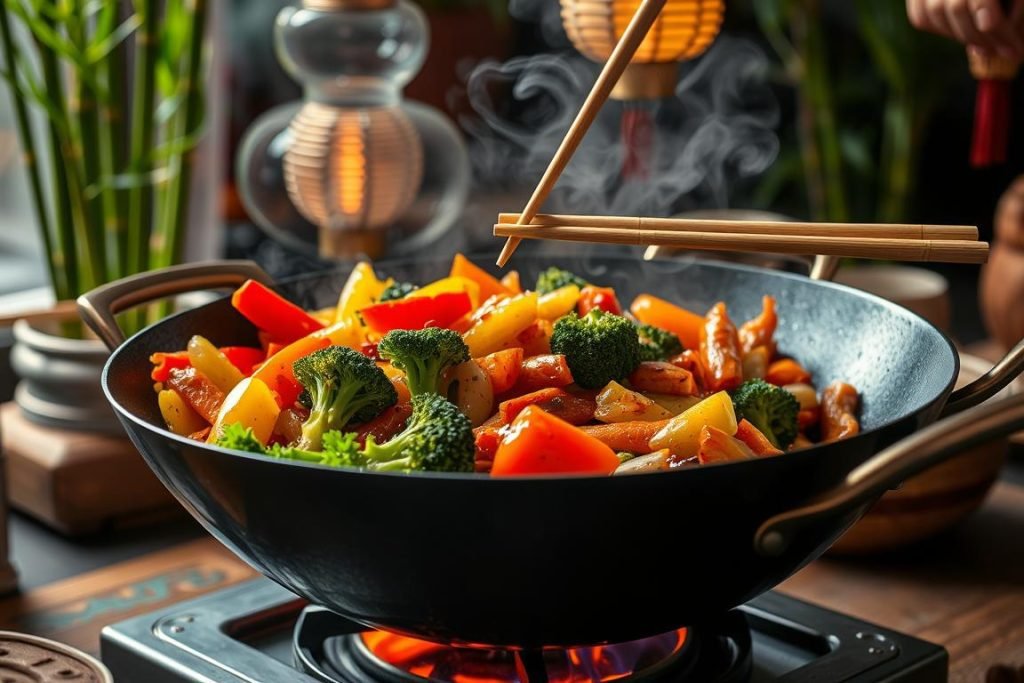 Asian cuisine stir-fry methods