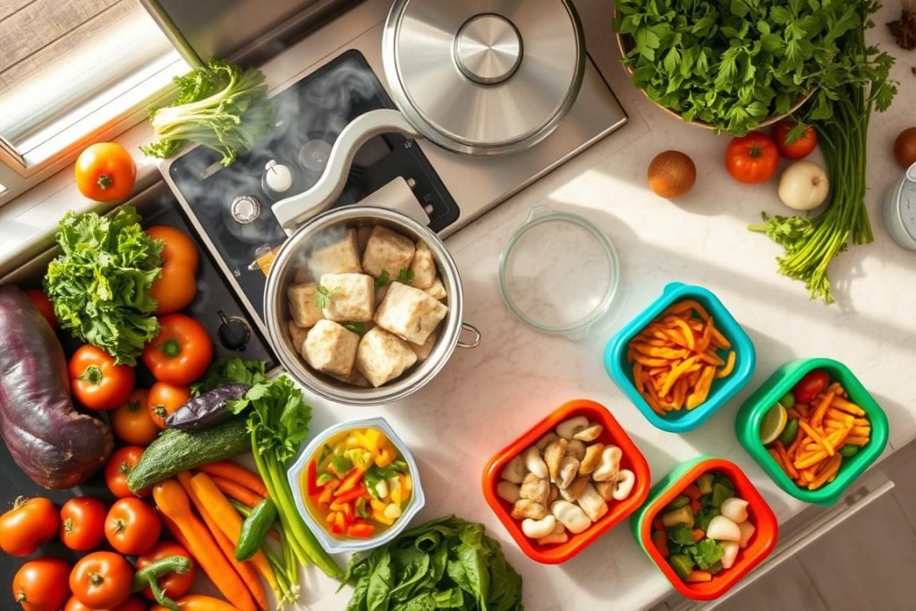 Steamed Meal Preparation