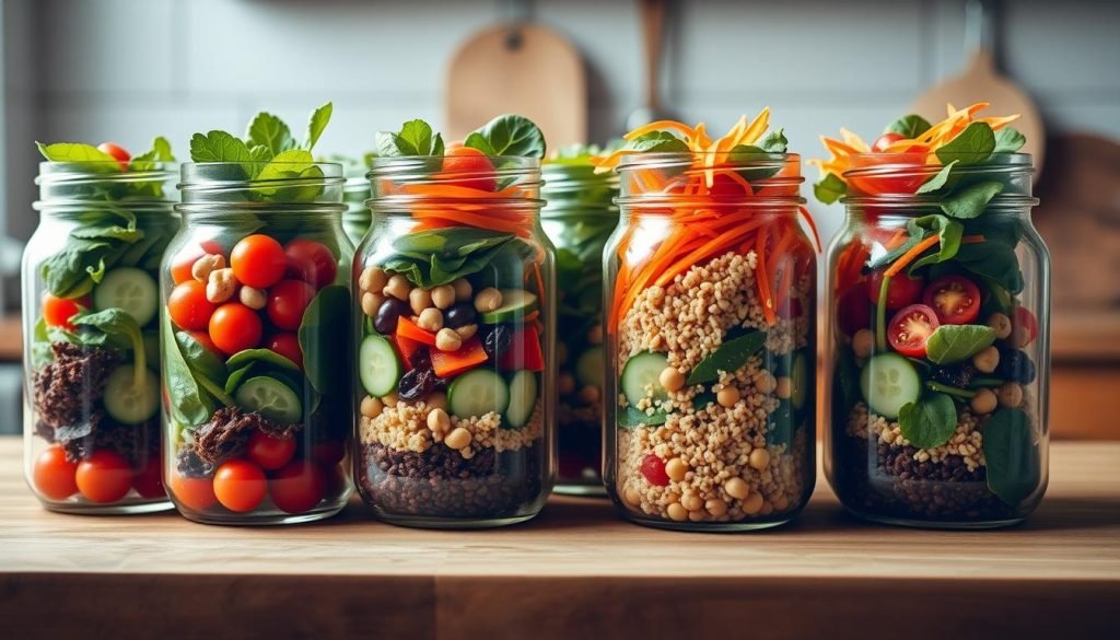 mason jar salads