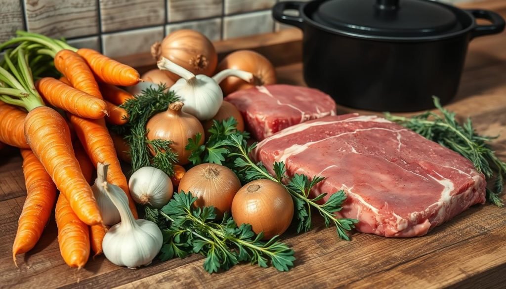 preparing ingredients for braising