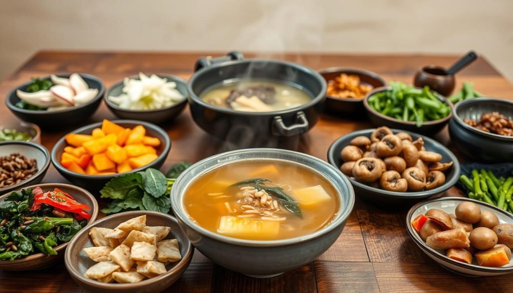 Banchan for Korean soups