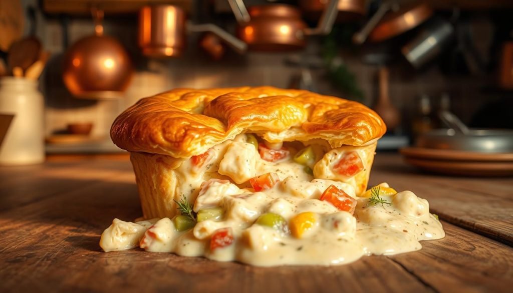 Chicken pot pie comfort food