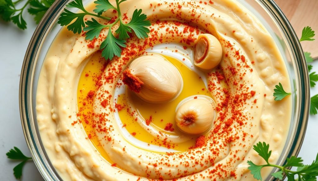 Classic Garlic Hummus with Lemon