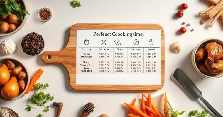 Perfect Cooking Times and Temperatures Guide