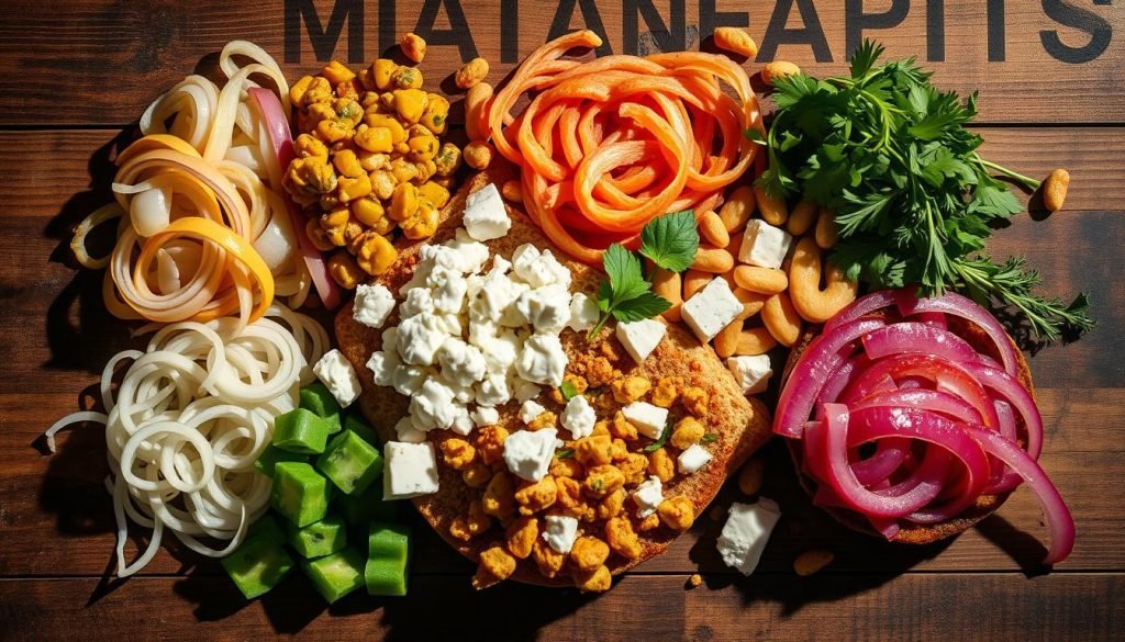 Creative burger toppings