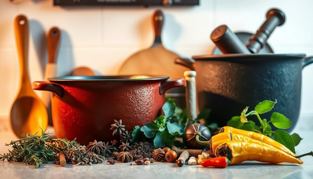 Curry goat cooking equipment
