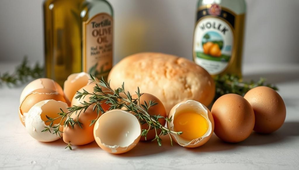 Essential ingredients for Tortilla Española