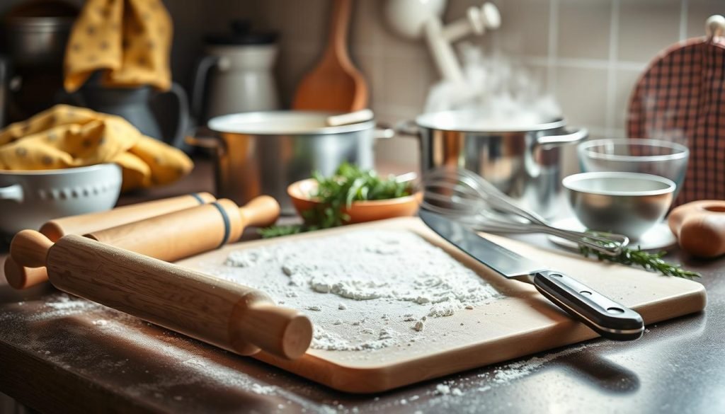 Essential kitchen tools for chicken pot pie