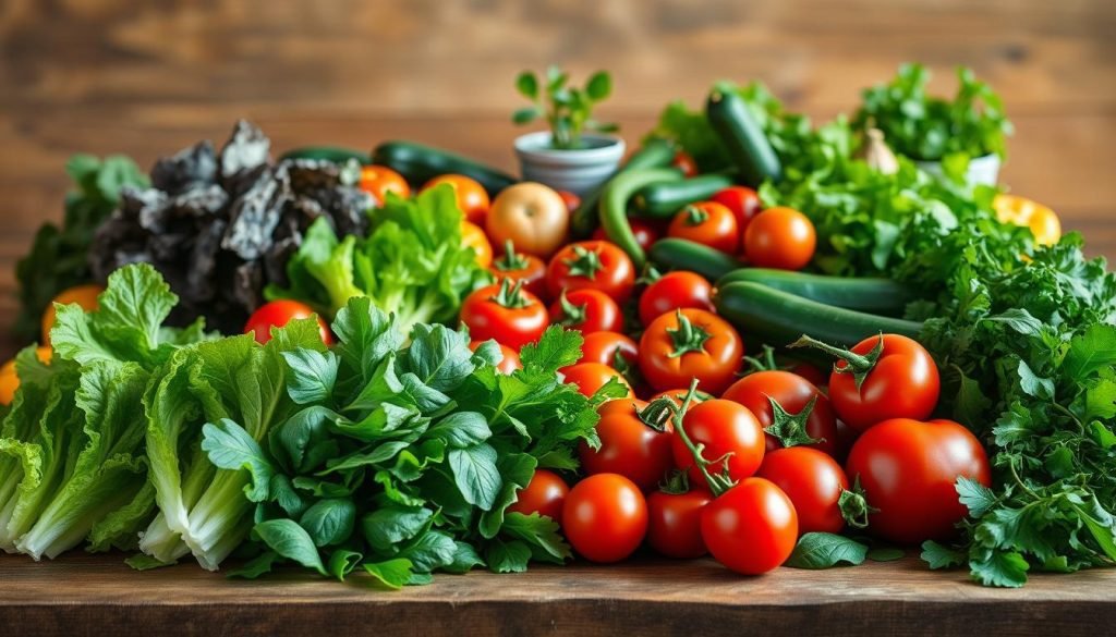 Fresh Ingredients for Vegetable Salads Fresh Ingredients for Vegetable Salads