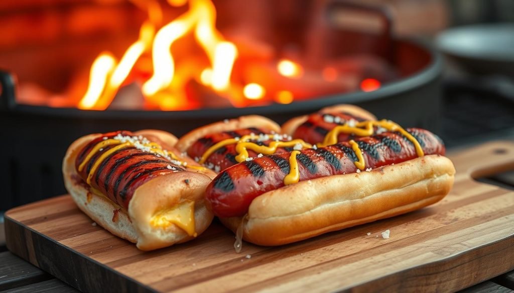 Grilled Hot Dogs
