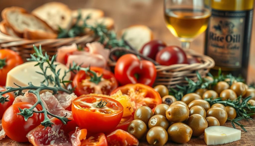 Healthy Spanish tapas ingredients