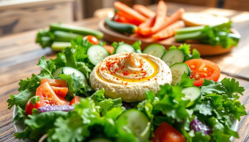 Hummus in salads