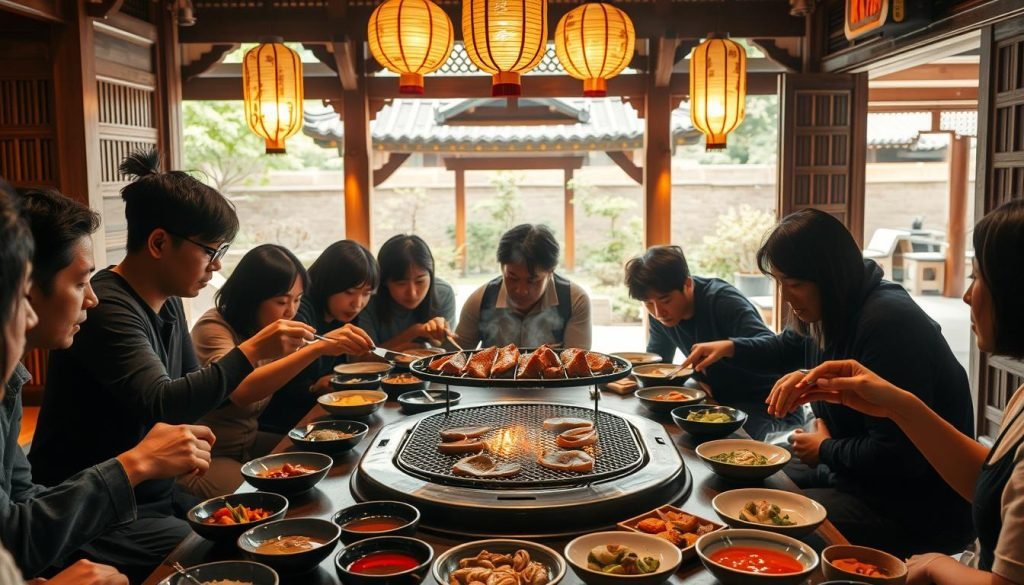 Korean customs during a Korean BBQ meal
