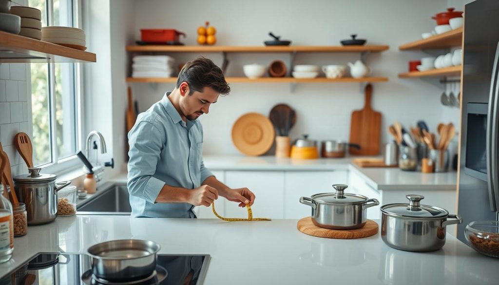 Measuring kitchen space Measuring kitchen space