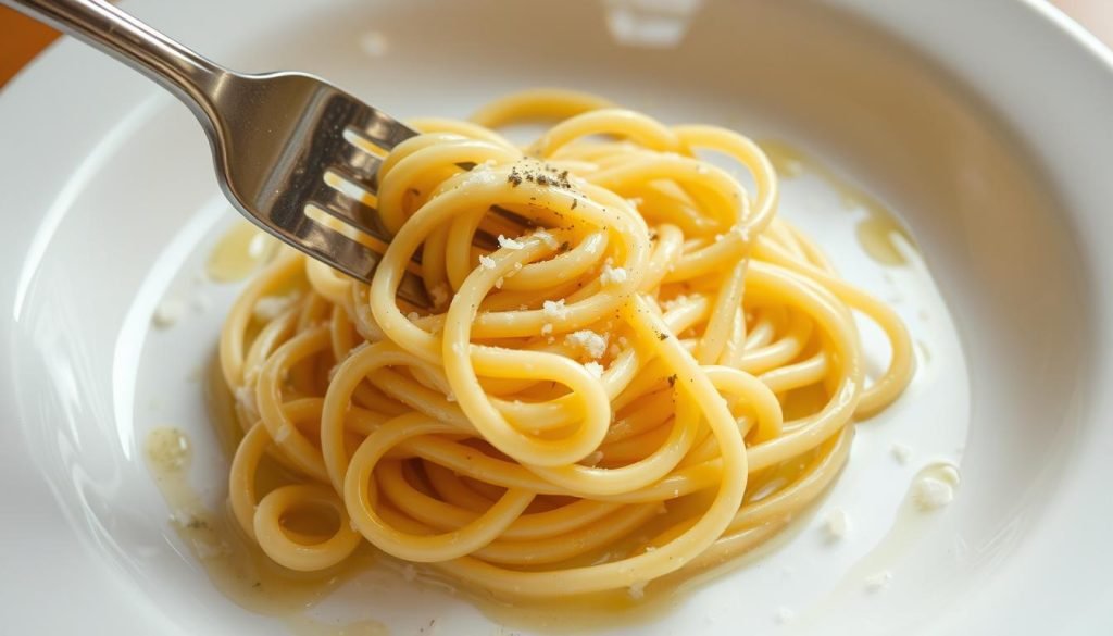 Perfectly cooked pasta