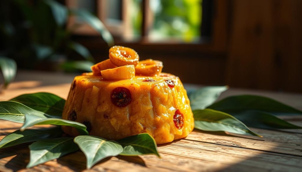 Plantain pudding dessert