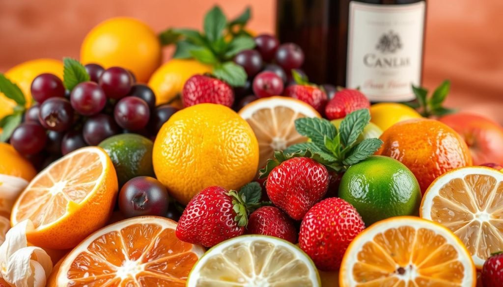 Seasonal fruit for sangria