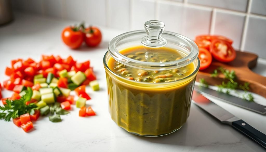 Storing gazpacho