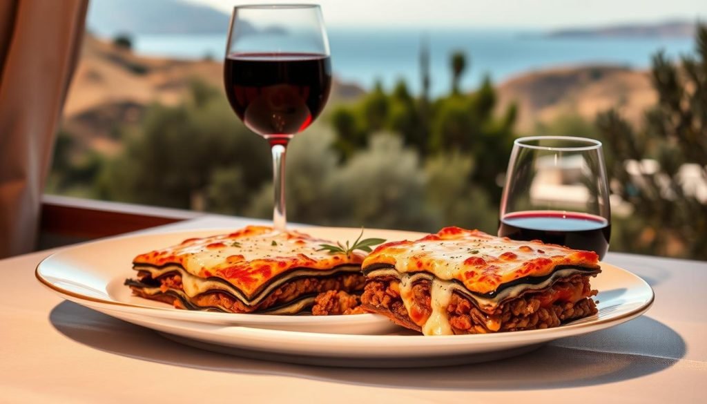 Wine pairing with Greek Moussaka