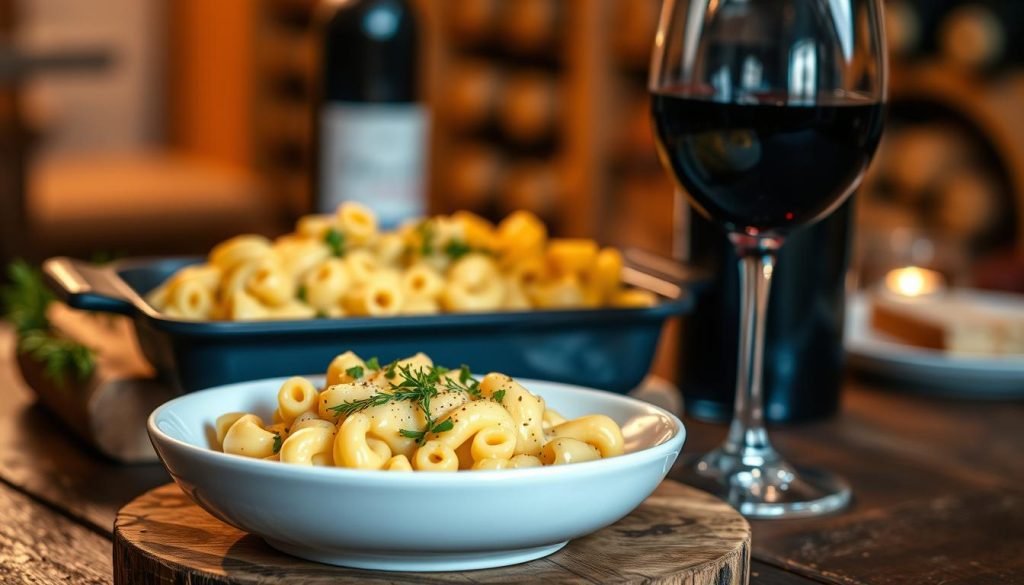 Wine pairing with mac and cheese