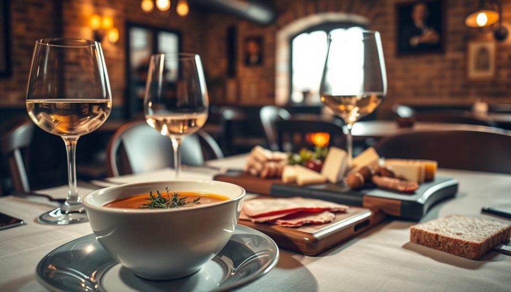 Wine pairing with soup