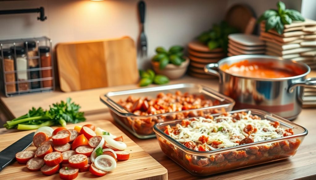 cooking methods for Italian Sausage Casserole