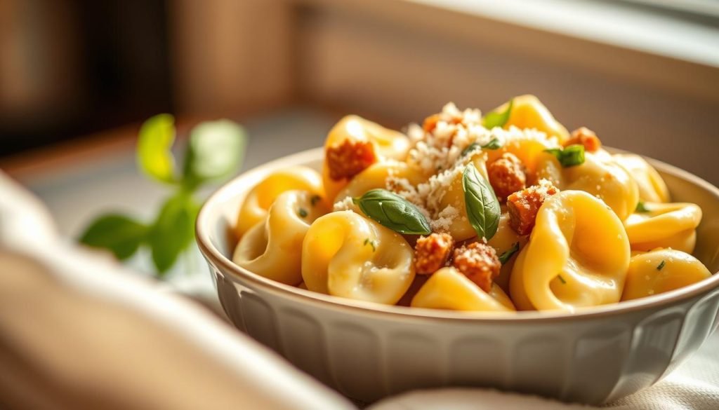 easy Italian sausage tortellini dish