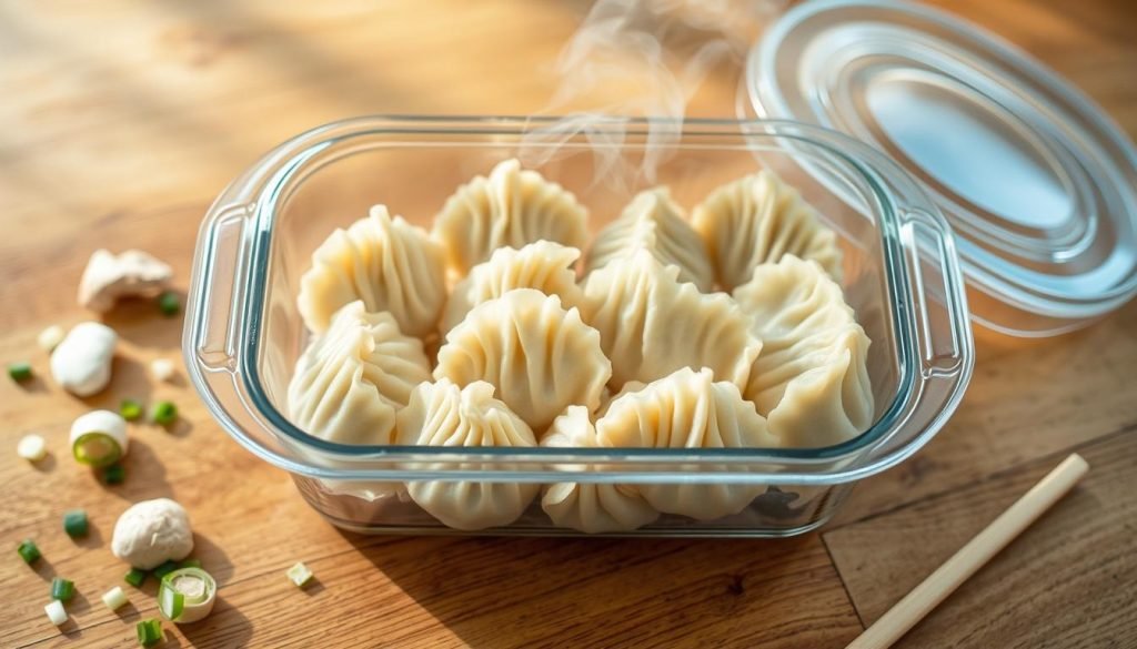 freezing dumplings