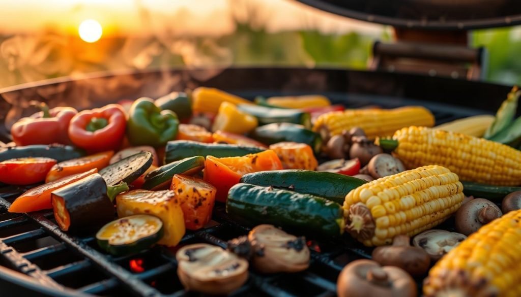 grilling vegetables