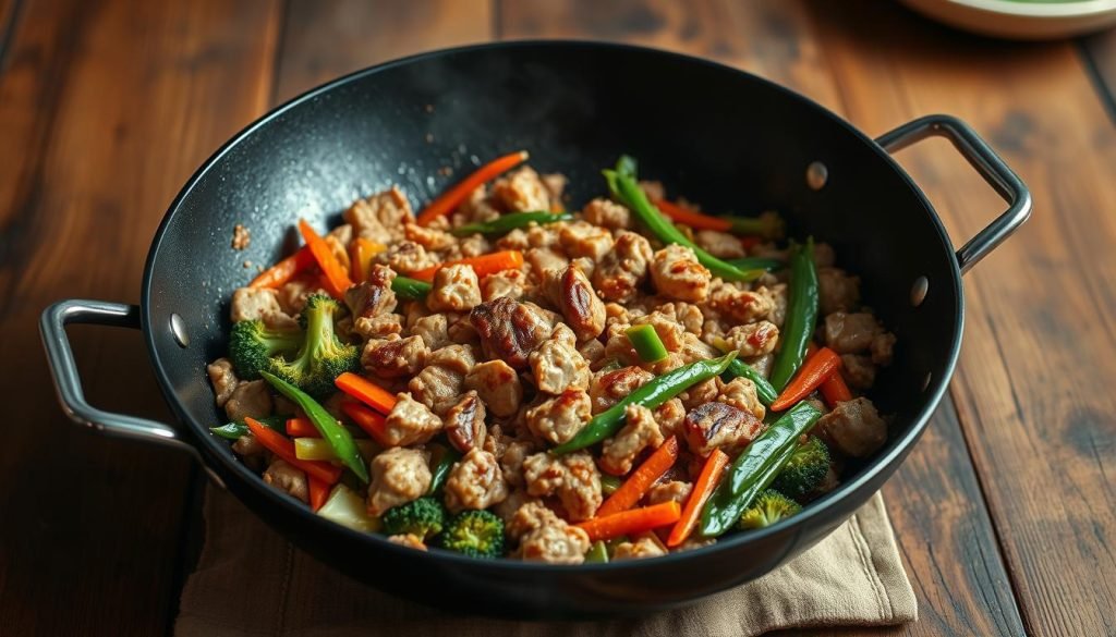 ground chicken stir-fry recipes