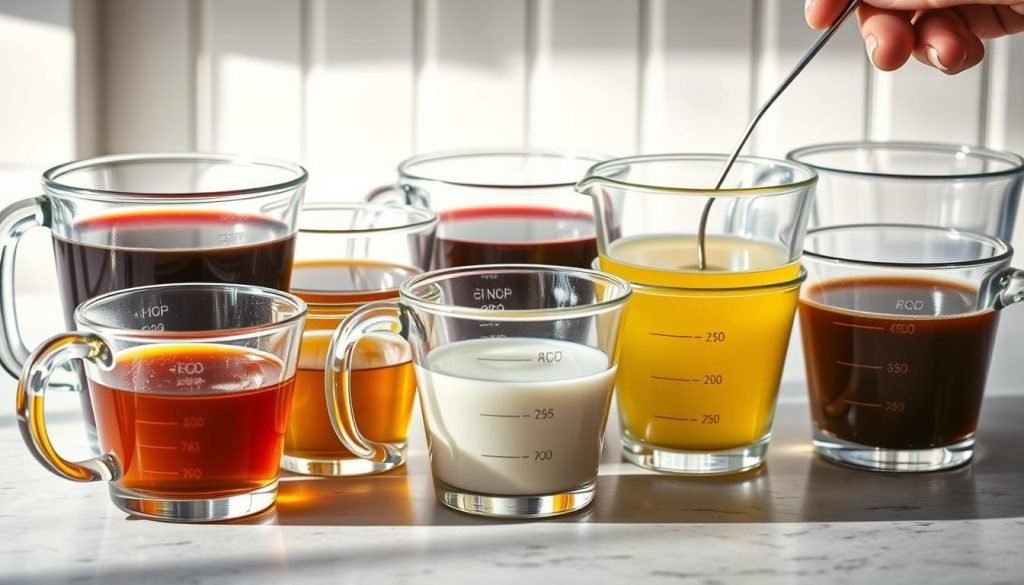 measuring liquid ingredients