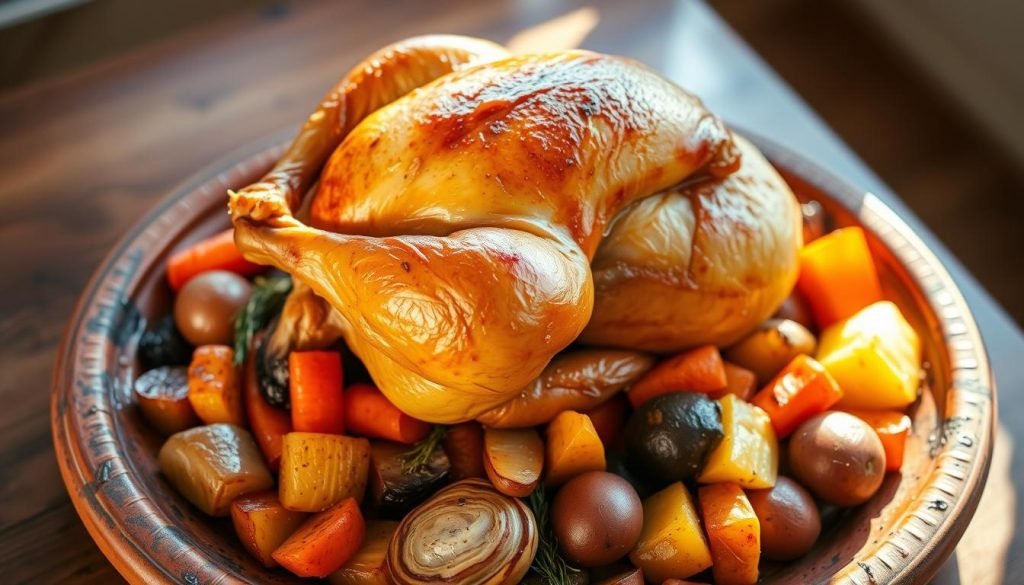 one-pan chicken and vegetables dish