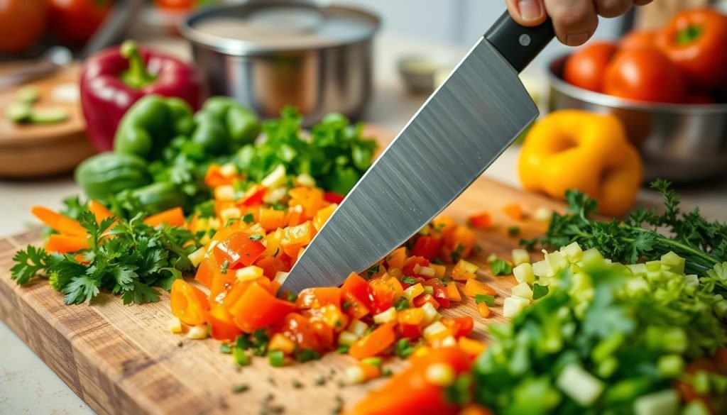 practicing cutting techniques