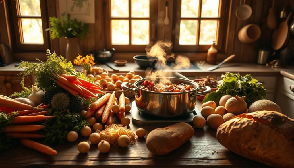 preparing French soups and stews