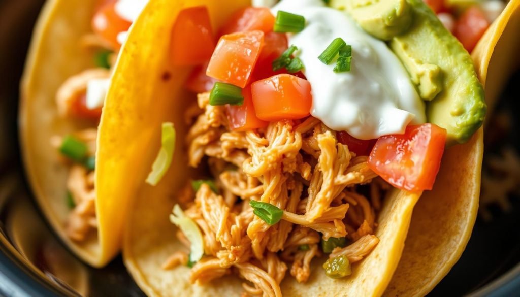 slow cooker chicken tacos